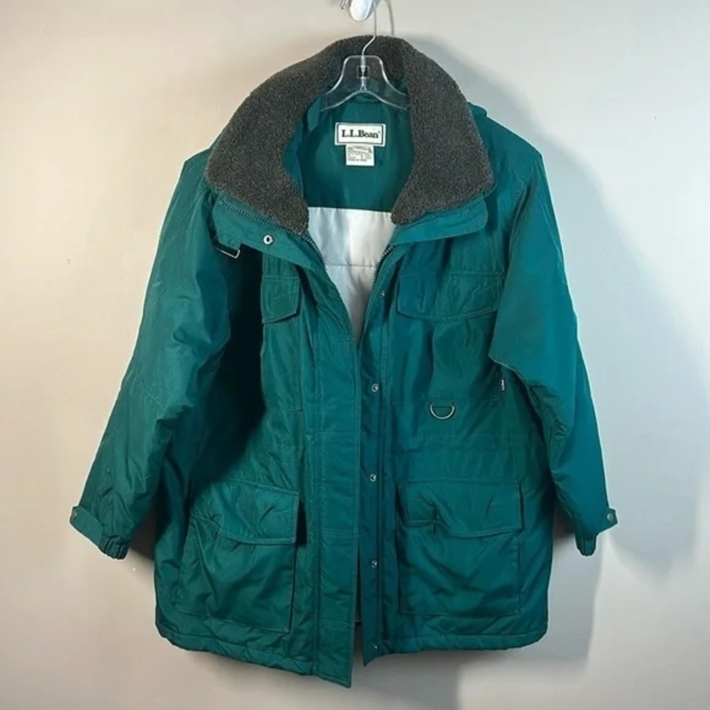 VINTAGE L.L. Bean Men's Teal Utility Jacket
